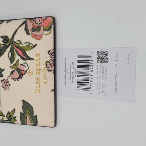 Kate Spade Madison Floral Small Slim Card Holder NWT! - Picture 4 of 9